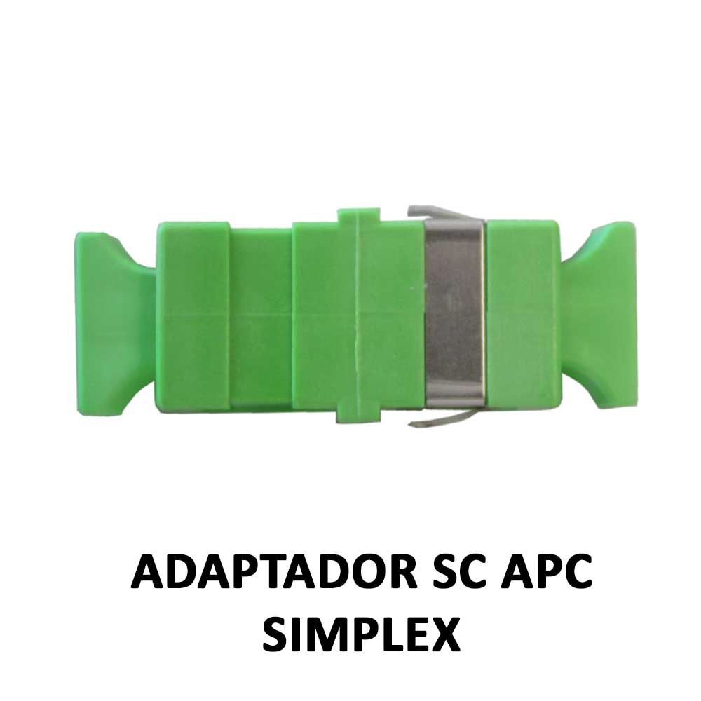 ADAPTADOR OPTICO SC (APC) SIMPLEX SM VERDE (RI)